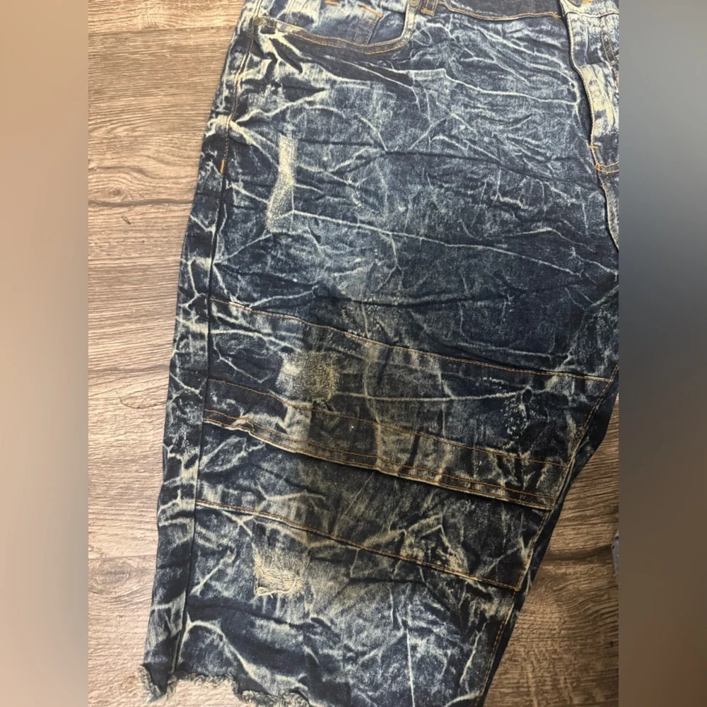 Men's Vintage Wash Denim Shorts